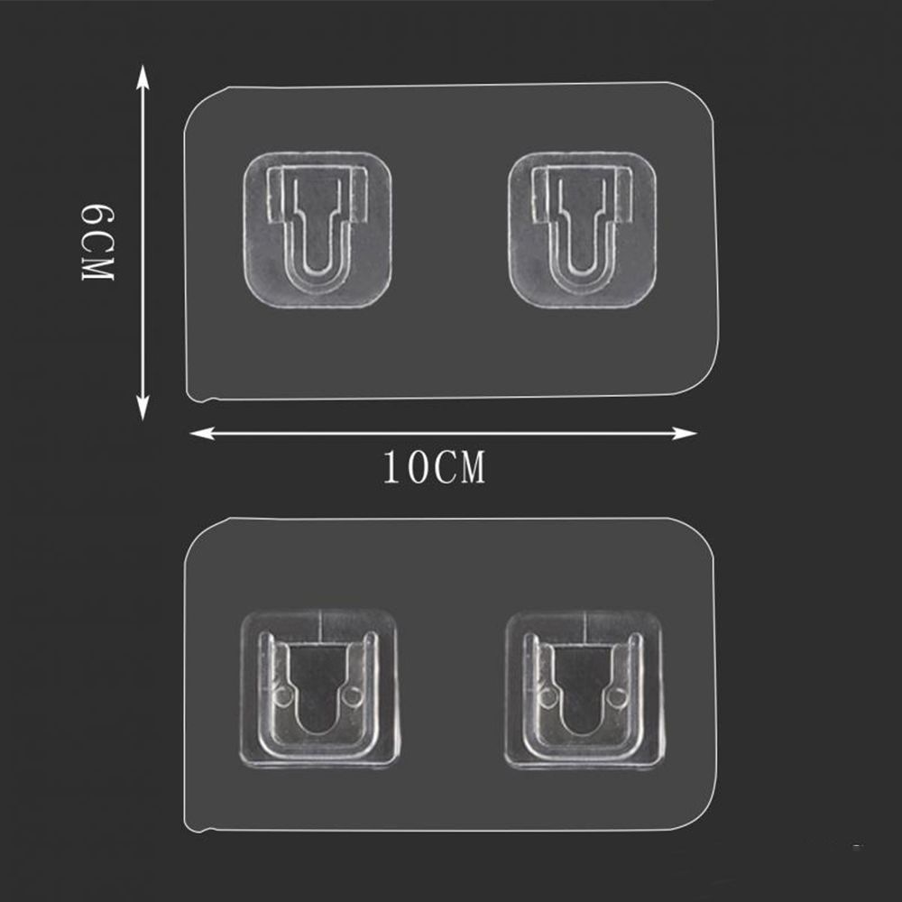 PVC perforierte stanz freie Zauberstab steckdose Router Halfter Buchse transparente Lagerung selbst klebende Kabel Wohnkultur Organizer