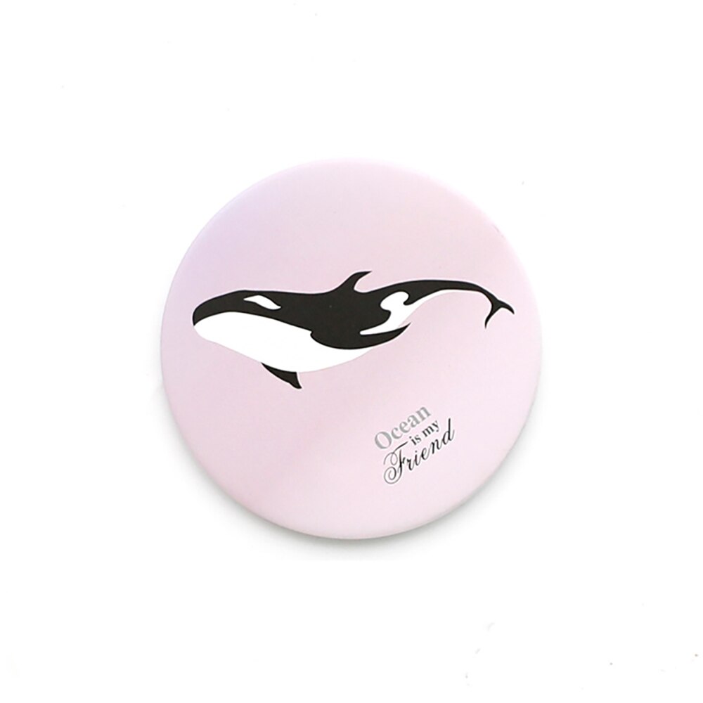 Espejo portátil de mano para maquillaje, 1 unidad, Mini espejo de maquillaje, espejo cosmético de bolsillo redondo de viaje, Accesorios de belleza portátiles de maquillaje: B
