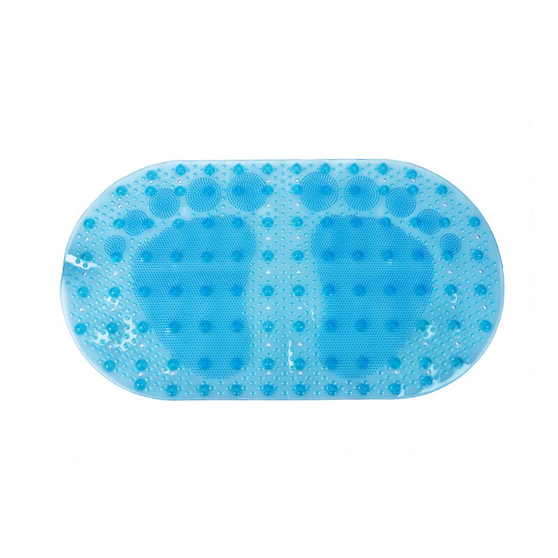 Shower Bath Mat Environmental Protection Toilet Household Bathtub Bathroom Hollow Hydrophobic Anti-Slip Pad with Suction Cups