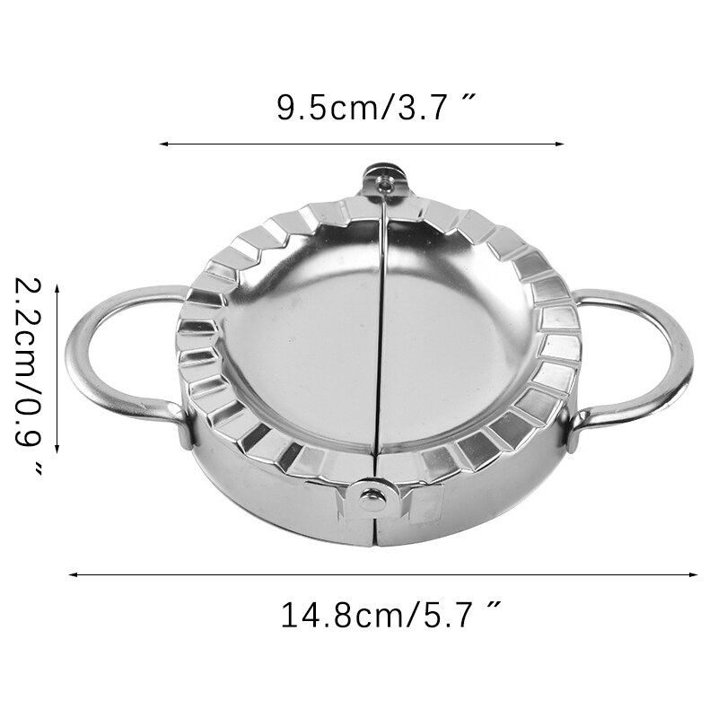 304 Stainless Steel Dumpling Maker Dumpling Pie Ravioli Mould Cooking Pastry Jiaozi Maker Kitchen Tools Baking Accessories: L dumpling maker