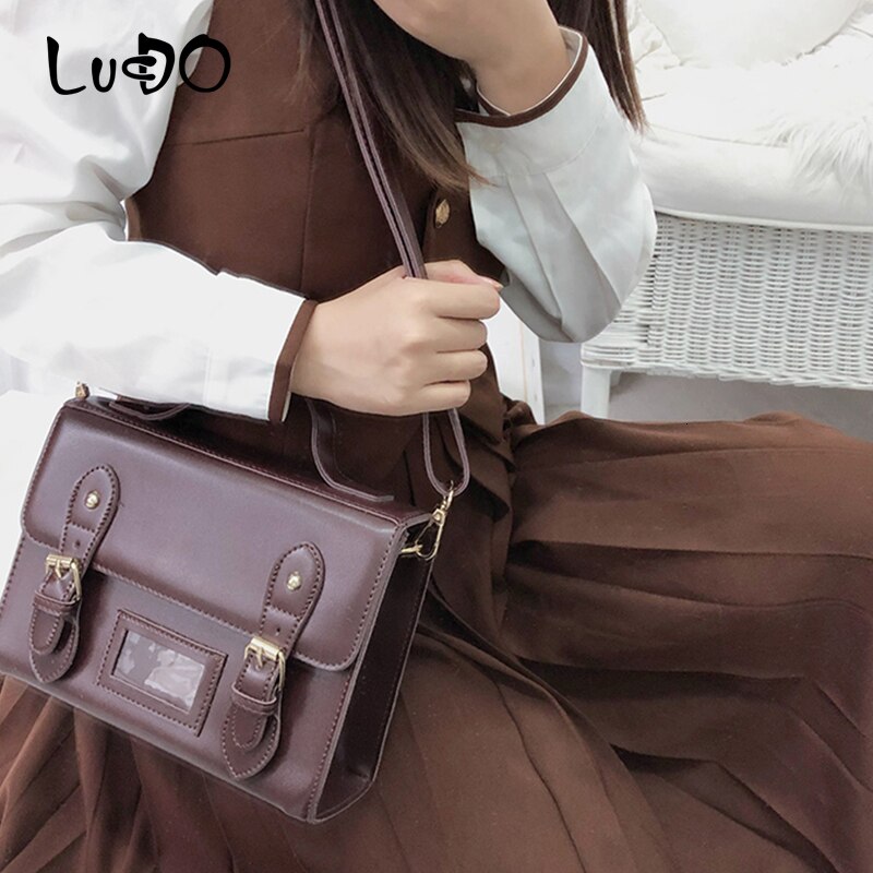 Vintage sacs à main huile cuir femmes sac de messager rétro femme épaule sac à bandoulière fille étudiant adolescent cartable Bolsa