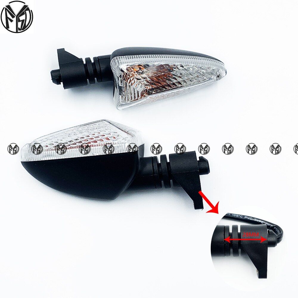 Blinker Licht Für Aprilia NA 850 GT/Mana SL 750 Schauer/GT SMV 750 Dorsoduro Motorrad Zubehör vorne/Hinten Anzeige Lampe: klar 28mm