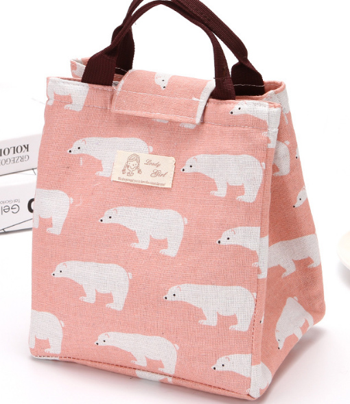 Waterdichte Lunch Tas Voor Vrouwen Kinderen Mannen Cooler Lunchbox Tas Tote Canvas Lunch Tas Fles Isolatie Pakket Draagbare: 5