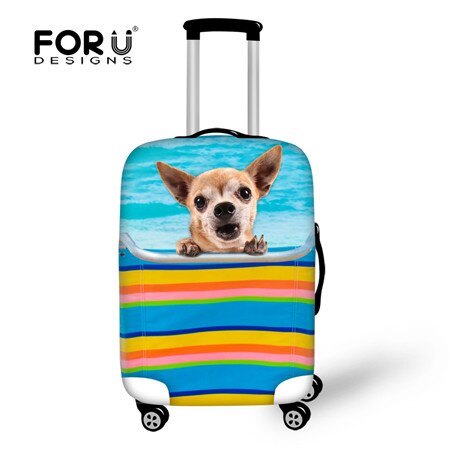 FORUDESIGNS Luggage Cover - Elastic Suitcase Protector - Dustproof Cartoon Print - Fits 18-30 Inch: CA4832L
