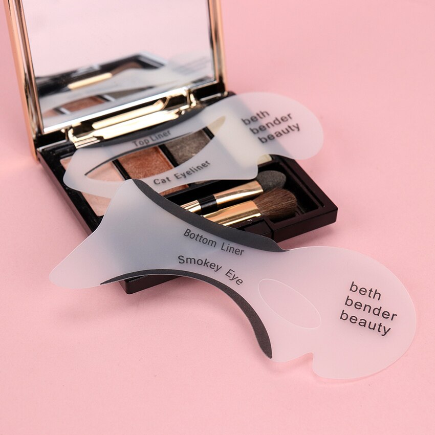 10PCS Eyeliner Stencil Fish Tail Double Wing Eyeliner Models Molding Template Tools Eyebrows Stencil DIY Makeup Tool
