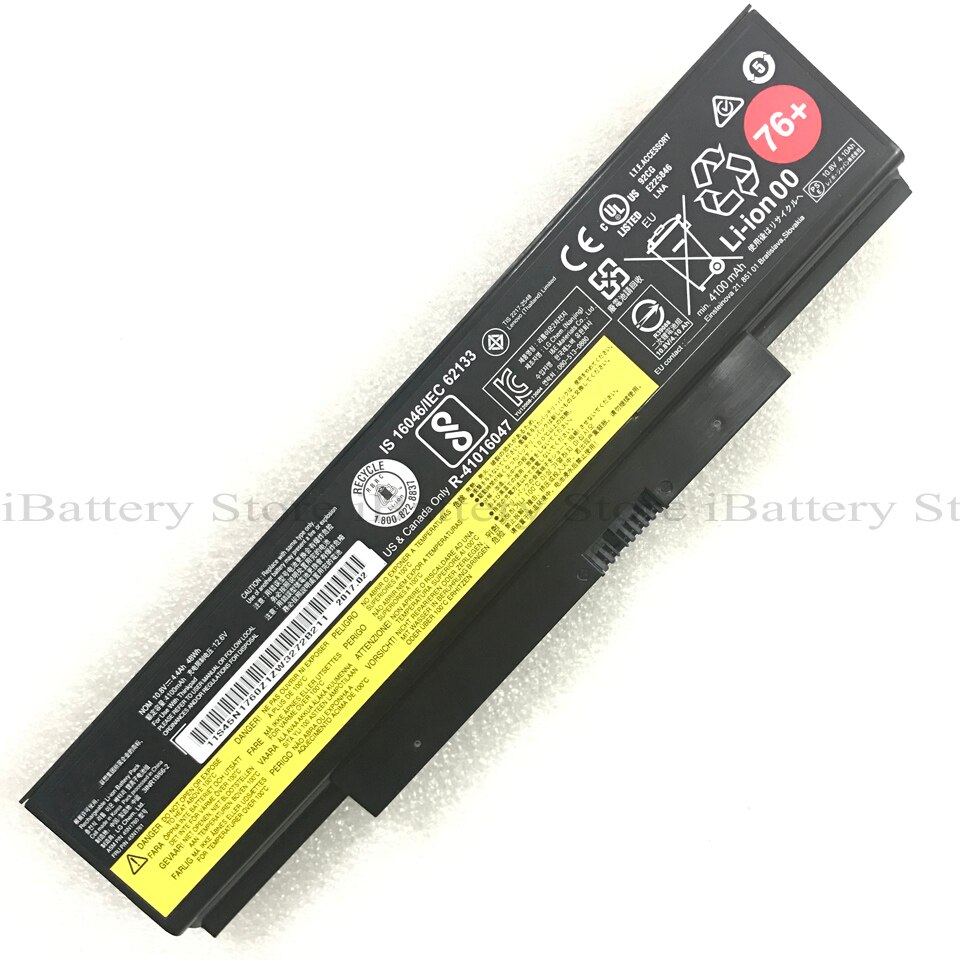 45N1762 76+ 45N1758 45N1759 3INR19/65-2 Batteria per laptop | Sostituzione per Lenovo ThinkPad (Edge) E550 E550c E555 E560 E565 Series45N1760 45N1763 4X50G59217(10.8V 5200MAH