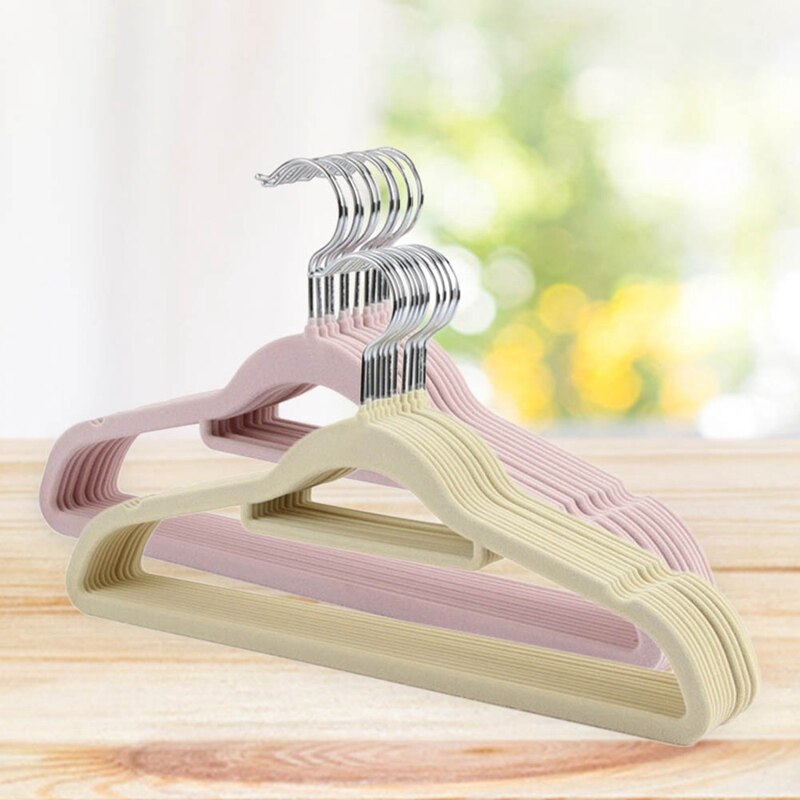 Ganchos de ropa de terciopelo antideslizantes, colgador de traje ultrafino, ahorrador de espacio, gancho giratorio de 360 grados, fuerte y duradero, 1 ud.
