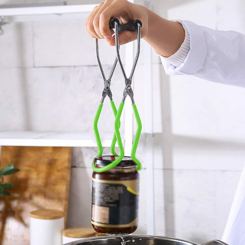 Kitchen Canning Tool,Kit-4-Piece Stainless Steel Canning Funnel Canning Jar Lifter with Grip Handle and Sponge