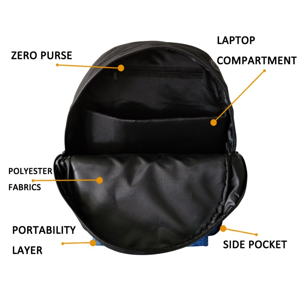 FORUDESIGNS Canvas Backpack Men 3D Ladybug Printing School Backpack for Teenage Boys Girls Bagpack Women Bag Rucksack