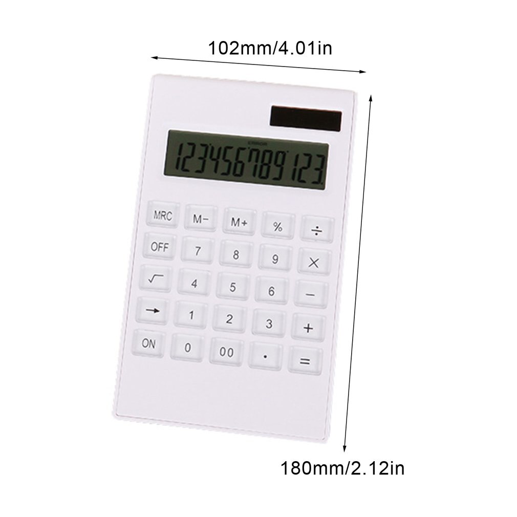 12 Digit Desk Solar Calculator Large Buttons Financial Business Accounting Tool Big Buttons For School Student