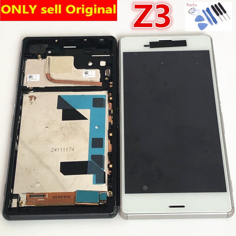 Voor Sony Xperia Z3 Lcd Originele 1920X1080 Lcd Voor Sony Xperia Z3 Display Touch Screen D6603 D6633 D6653 l55T Lcd Met Frame