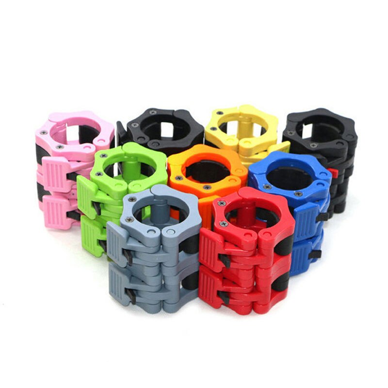 Abrazaderas de barra de pesas de liberación rápida, Clips de barra de pesas olímpica para levantamiento de pesas y entrenamiento de fuerza, 50mm