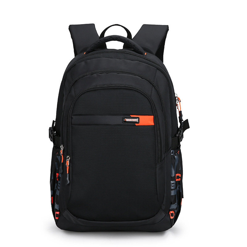 2022 Nylon Kids Schooltas Kinderen Orthopedische Rugzak Grote Capaciteit Waterdichte Schooltas Boekentas Mochila: ORANGE