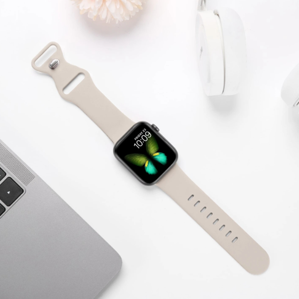 Siliconen lus Voor Apple Horloge band vrouwen voor iwatch 10/9/7/38mm 40mm 41mm 42mm 44mm 45mm 46mm Band