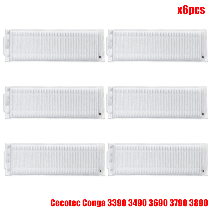 Pour Cecotec Conga 3290 3390 3490 3590 3690 3790 3890 aspirateur vitale Ultra titane filtre Hepa brosse principale pièces en tissu de vadrouille: jaune clair