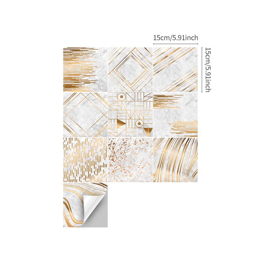 10 stuks arabische stijl mozaïek tegel stickers voor woonkamer keuken retro 3d waterdichte muurschilderingen badkamer decoratie