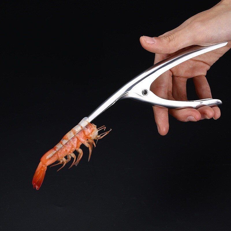 Alicates inteligentes de acero inoxidable para pelar camarones, herramienta práctica para pelar camarones, cocina, fácil de pelar, para restaurante