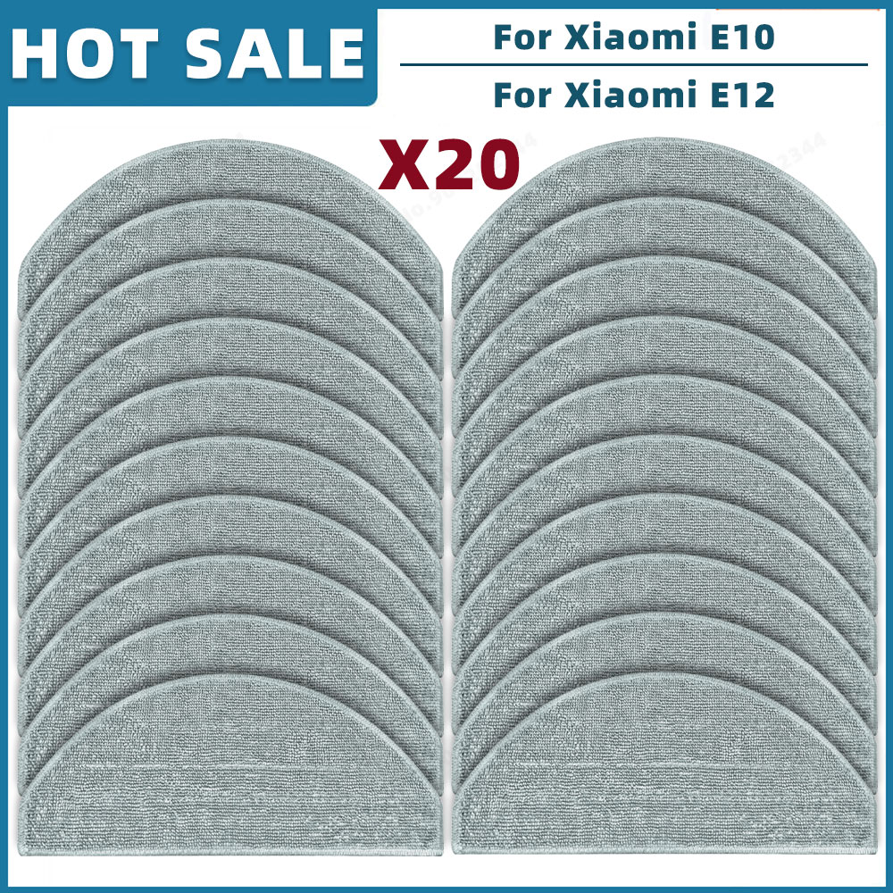 Piezas de repuesto accesorios para Xiaomi Robot Vacuum E10 E12 E10C C103 Mijia 3C Plus / 3C Pro, cepillo lateral principal, filtro, mopa: Chocolate