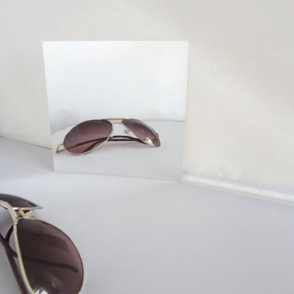 Mirror Wall Stickers Decorative Self Adhesive Furniture Films 15X15cm Square PS Mirror Foil Wall Stickers