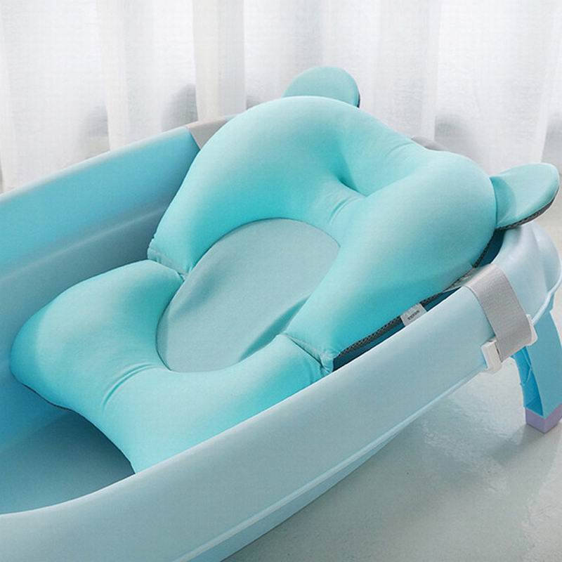Universele Draagbare Bad Ondersteuning Kussen Baby Opvouwbare Antislip Veiligheid Baby Douche Bad Pad