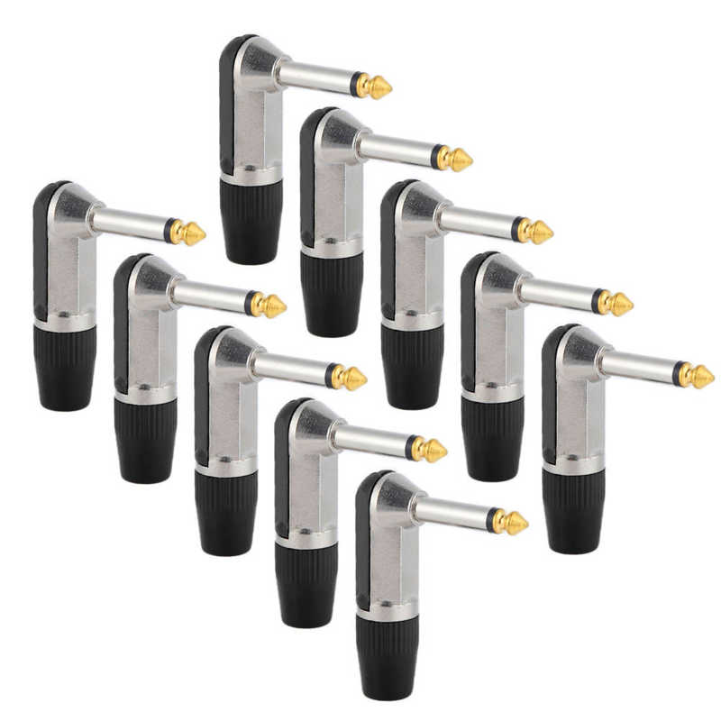 Headphone Adapter XLR Microphone Plug Angled for Theater for Home: black