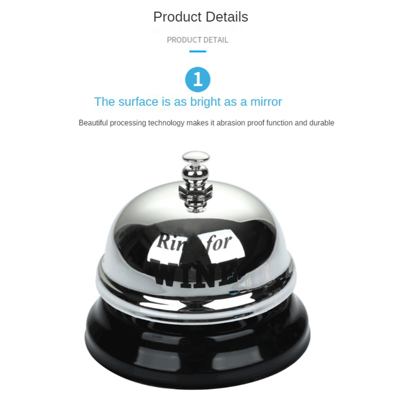 Desk Bell Ringer Desk Hotel Counter Reception Ringer Call Bell Serv... – Grandado