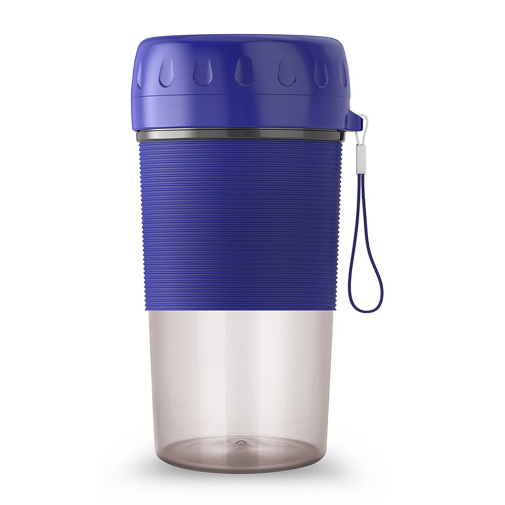 Portable Juicer Cup USB Juicer Cup Blender for Smoothies and Shakes 300ML Fruit Mixing Machine Detachable Cup Rechargeable Tool: BL