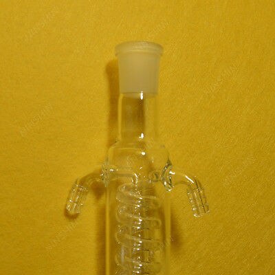 200mm,24/29,Glass Coil Reflux Condenser,Chemical Laboratory Glassware