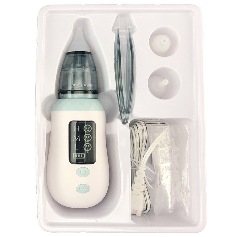 Aspirateur Nasal électrique Rechargeable pour -né, équipement de nettoyage pour bébé, hygiénique et sûr