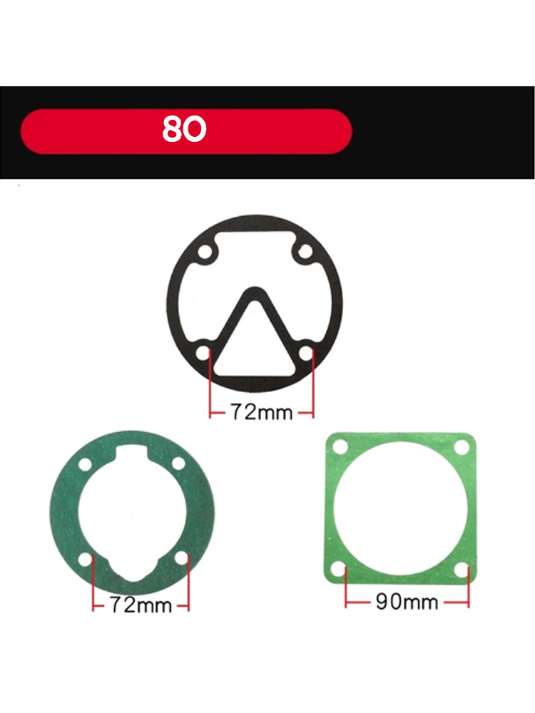 1 set/3pcs Paper Pad Clip Steel Sheet Air Compressor Cylinder Head Base Valve Plate Sealing Gasket Washers: Light Purple
