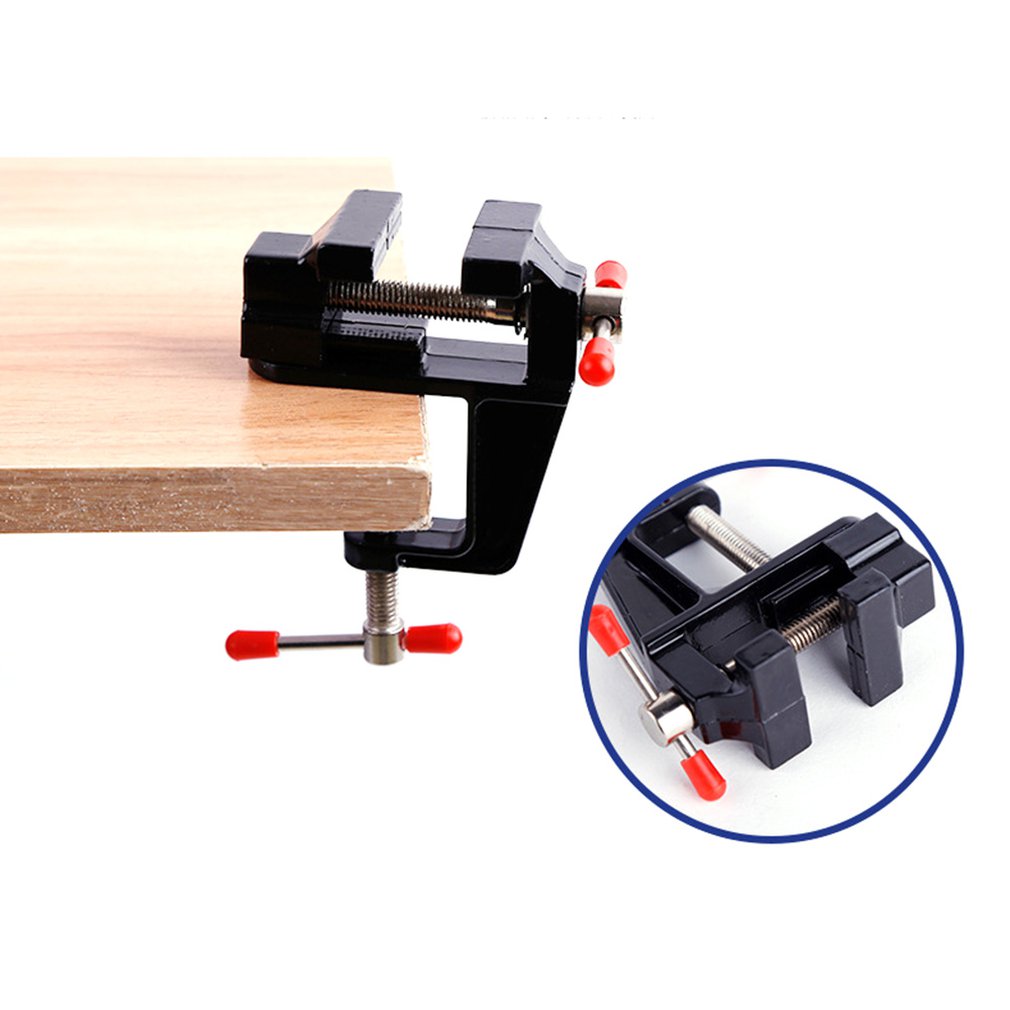 Aluminum Alloy Compact Mini Table Vise35mm Bench Vise Small Flat Pliers Table Vise Mini Diy Household Small Vise
