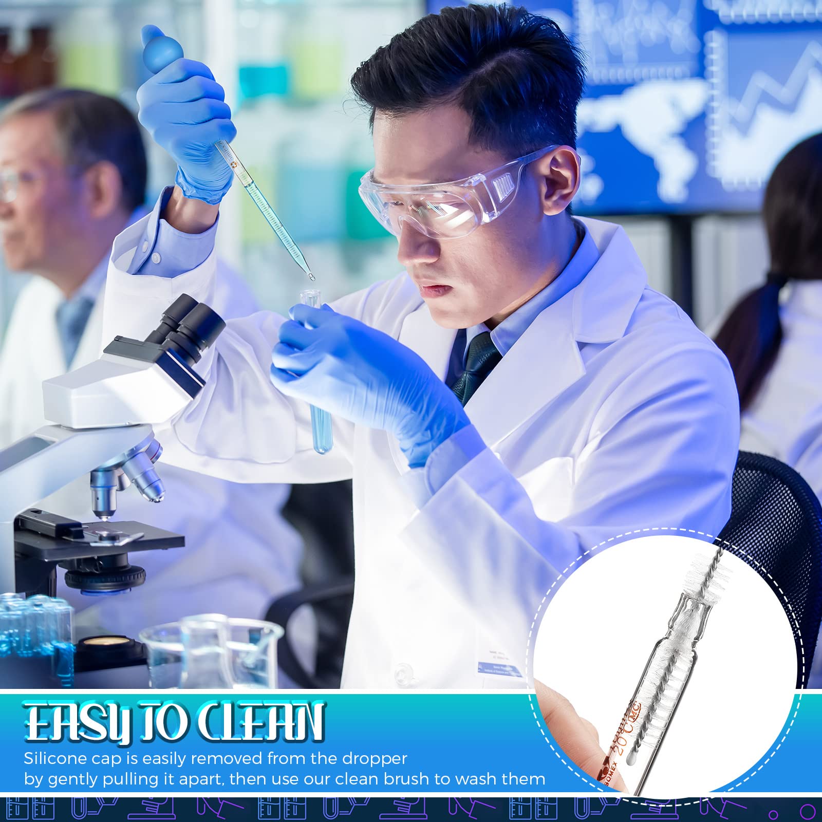 Glazen Droppers Lab Pipetten Druppelaar Glas Vloeibare Pipet Met Grote Rubberen Hoeden 20 Cm (16 Stuks, 5 Ml, 10 Ml)