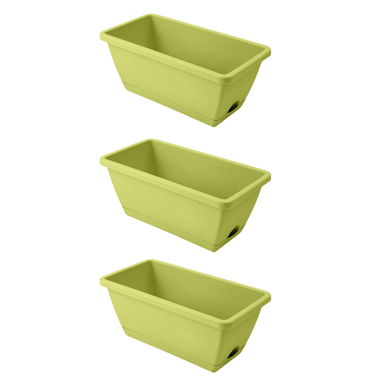 25 # Lui Plastic Bloempotten Familie Balkon Planten Groenten En Bloemen Extra Grote Rechthoekige Planten Groef Plant Pot Ba: B
