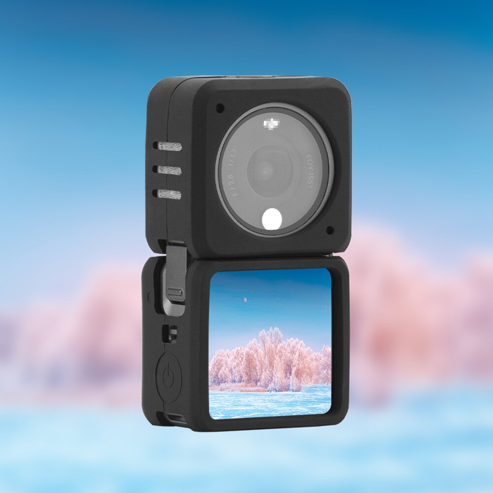Zachte Siliconen Case Voor Dji Action 2 Beschermende Frame Cover Behuizing Shell Scratch-Proof Action Camera Accessoires