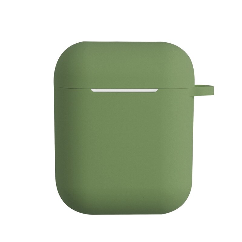 I12 TWS caso del auricular Bluetooth inalámbrico parachoques i9s i10 i9 i11 TWS i12TWS casos suave TPU de protección cubiertas para auriculares: ArmyGreen