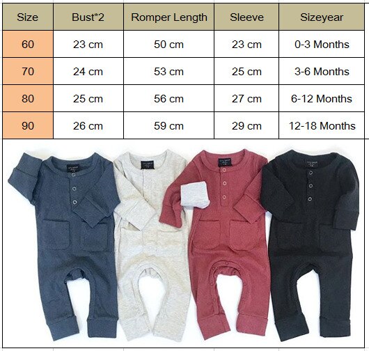 Herfst Winter Baby Kids Jongens Baby Lange Mouw Romper Jumpsuit Katoen Kleding Outfit Set 0-24M