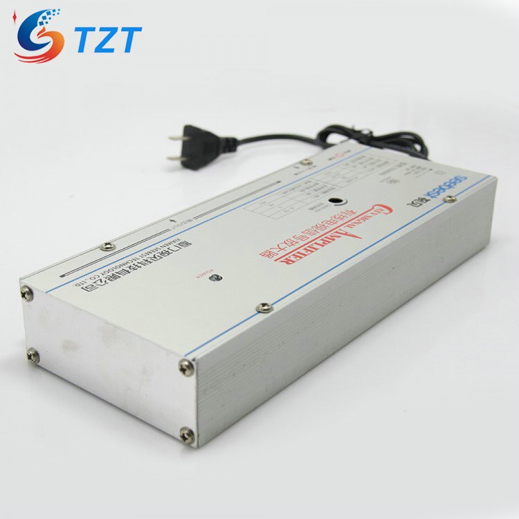 TZT SB-1030M8 8 Way CATV Signal Amplifer Sat Cable TV Signal Amplifier Splitter Booster CATV 30DB