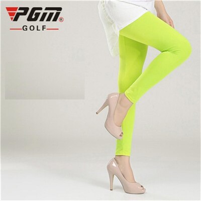 Vrouwen Ademende Ice Leggings Negen Punten/Stap Op De Voet Sokken Zachte Sport Kous AA51863: green
