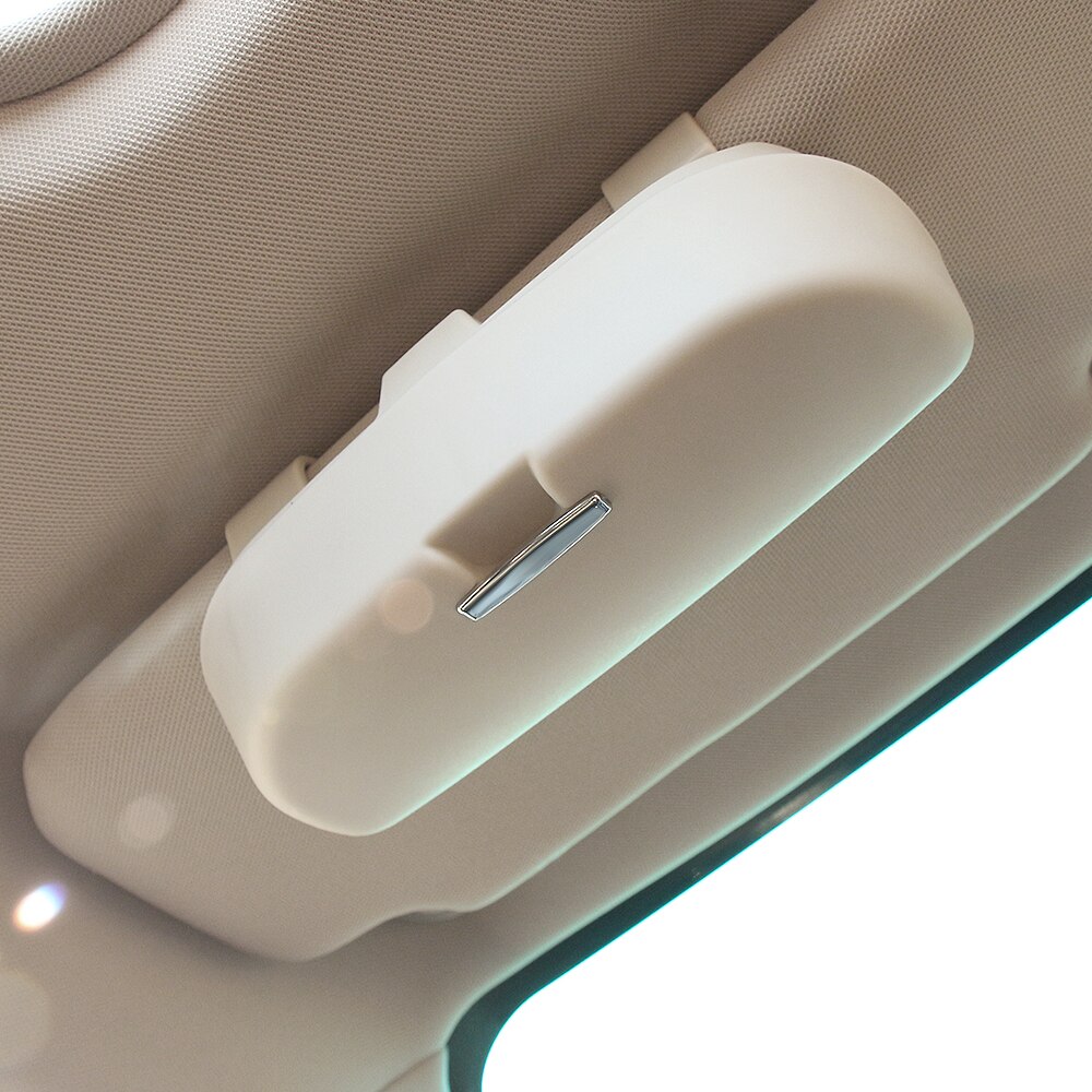 Estuche Universal para guardar gafas de coche, caja organizadora con bolsillos de almacenamiento, estilismo para coche,