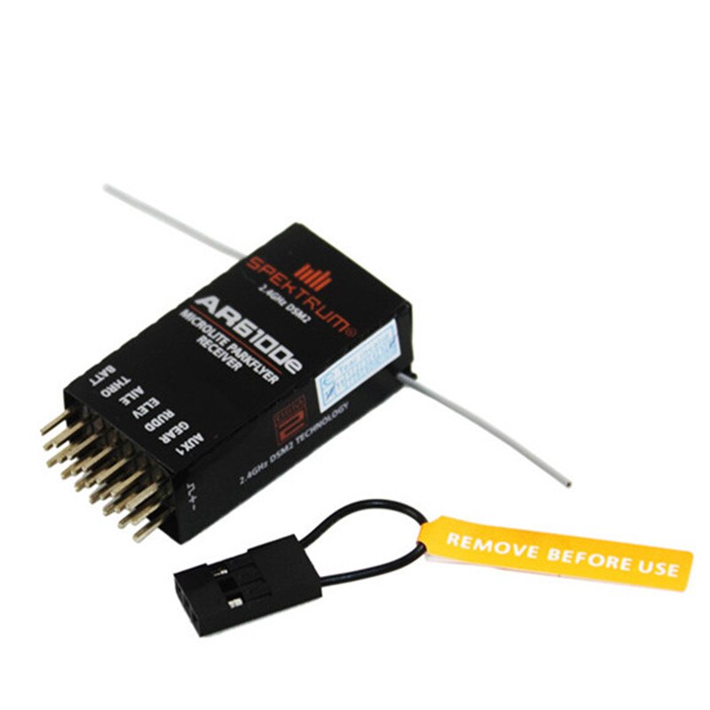 DSM2 2.4GHz 6 Channel 6CH AR6100e RC Receiver Acceptor Support SPEKTRUM DX6i/DX7 DSM-X JR DSX7 DSX6 DSX9 Transmitter