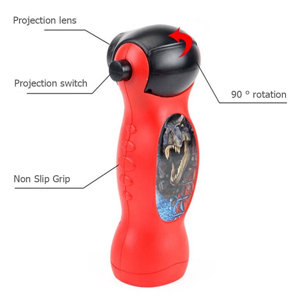 Drôle enfants bande dessinée lampe Projection lampe de poche jouets éducatifs Puzzle heure du coucher jouets amusants projecteur voir les Images lampe de Projection