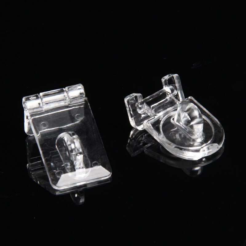 Transparent Lock Acrylic Door Box Drawer Lock Hinge Door Latch Plastic Clasp Buckles