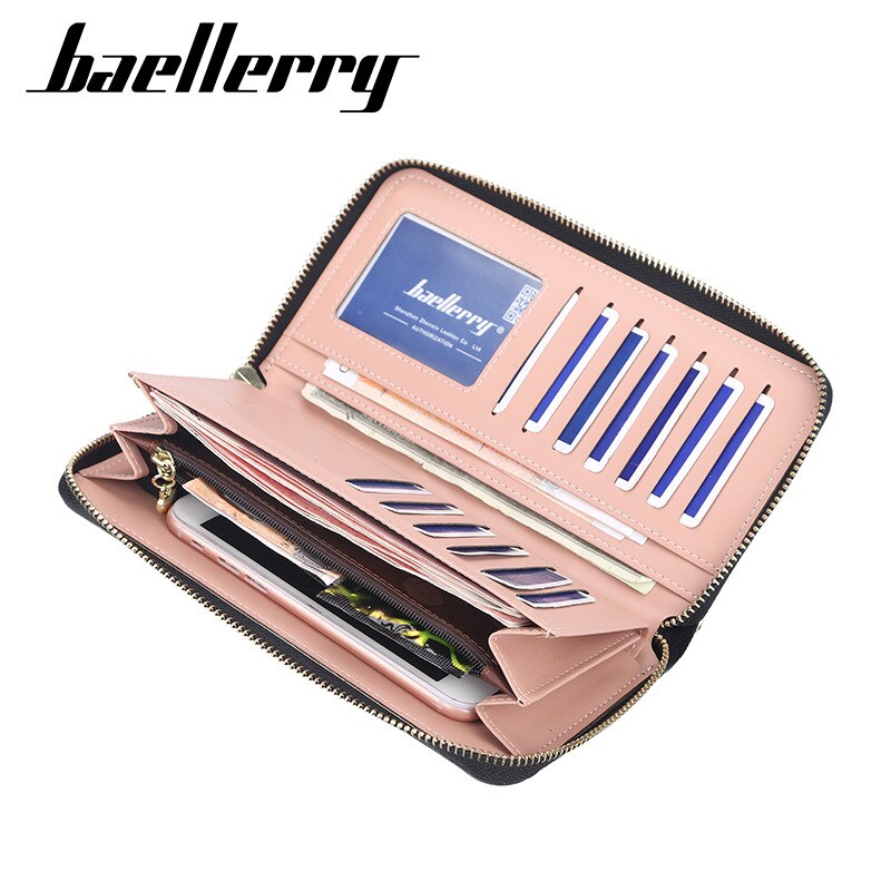 Baellerry top leren dames portemonnees koreaanse telefoon portemonnee clutch leren kaarthouder geometrische portemonnee portemonnee