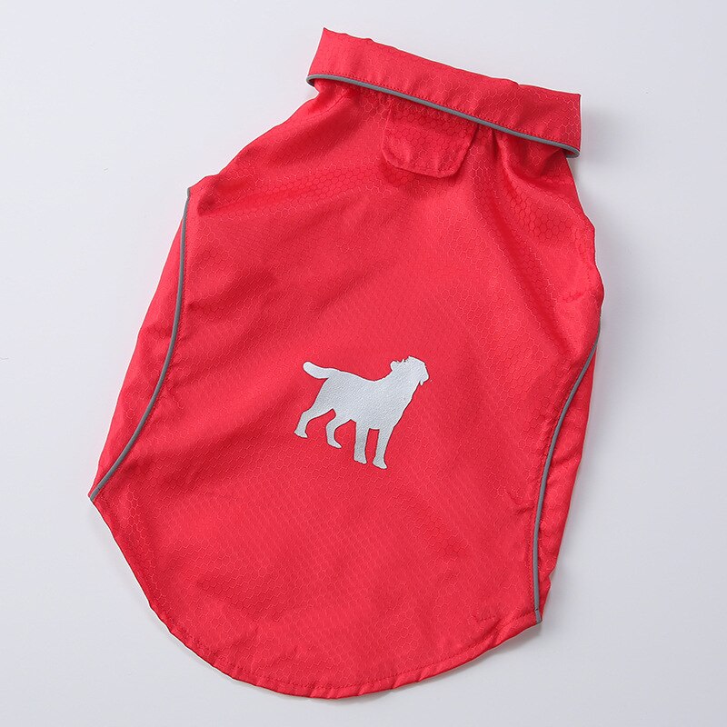 Vêtements créatifs pour animaux de compagnie, sans manches, à la , bande réfléchissante, gilet pour chiens, imperméables, respirants et fins: red / XL