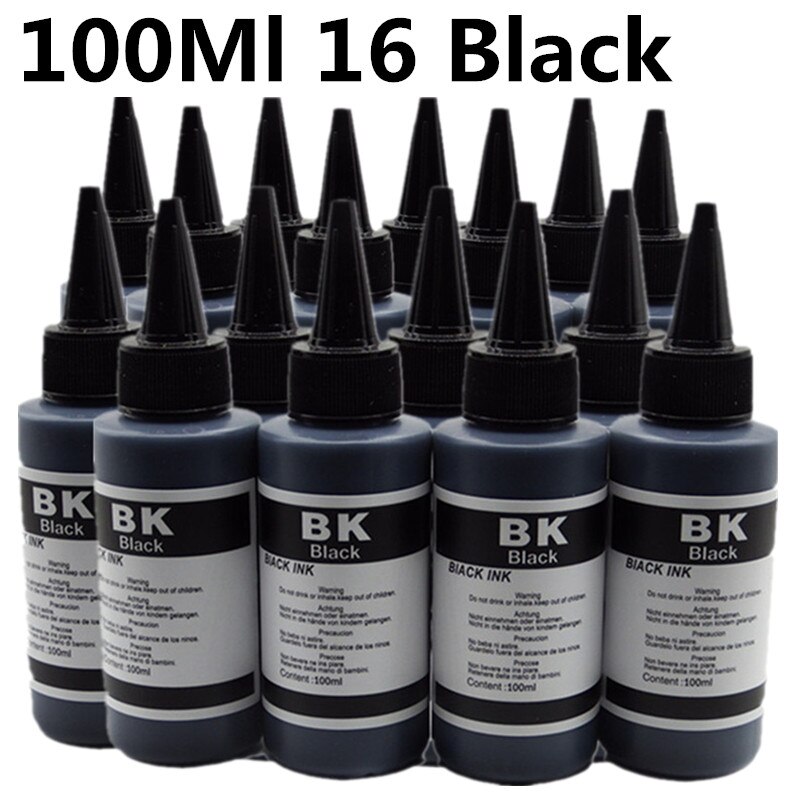 Gespecialiseerd T5846 Refill Dye Inkt Kits Voor Epson Picturemate PM200 PM225 PM240 PM260 PM280 PM225 Printer: 100ML 16BK