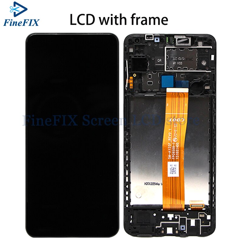 Per Samsung Galaxy A12 SM-A125F LCD con cornice Display Touch Screen Digitizer Assembly sostituire per Samsung A12 lcd 10 A127