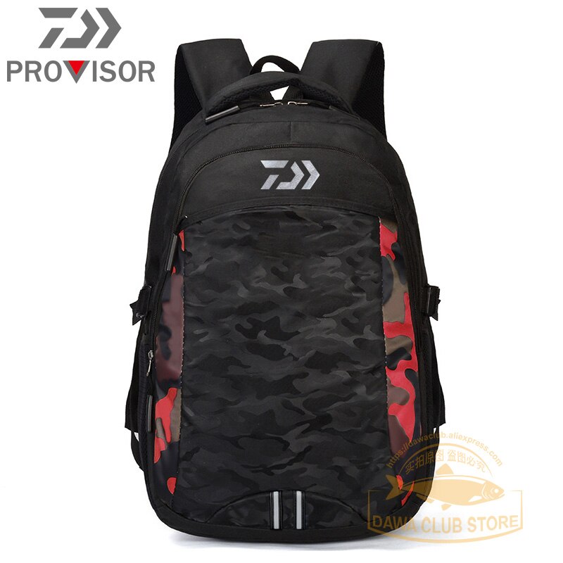 Waterproof Fishing Backpack Toolkit Camping Mountaineering Picnic Travel Backpack Multipurpose Night Reflection Fishing Bag: QT-1