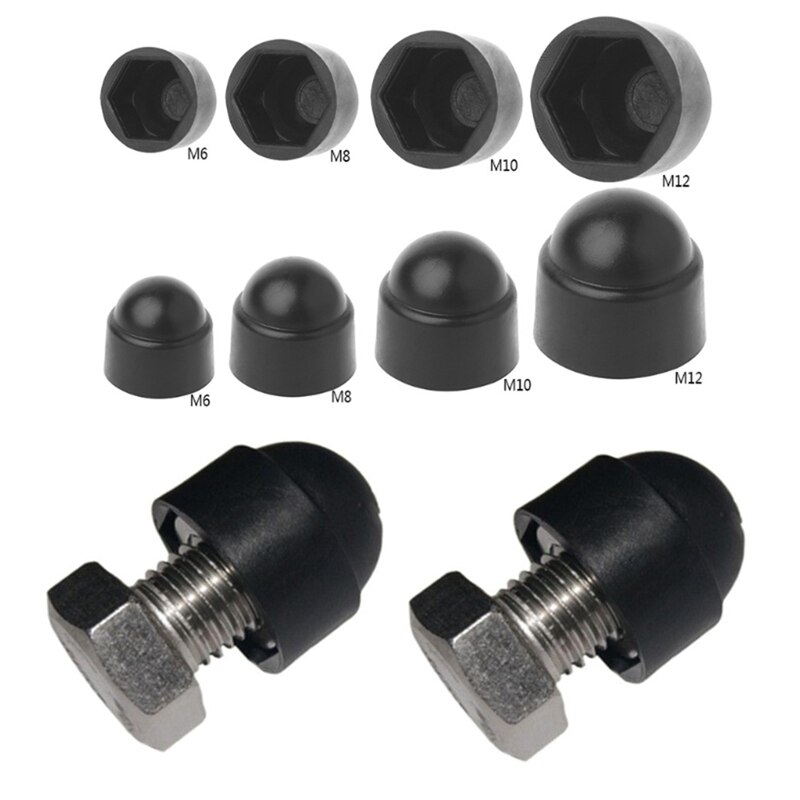 10Pcs/Lot M6 M8 M10 Bolt Nut Dome Protection Caps Covers Exposed Hexagon Plastic
