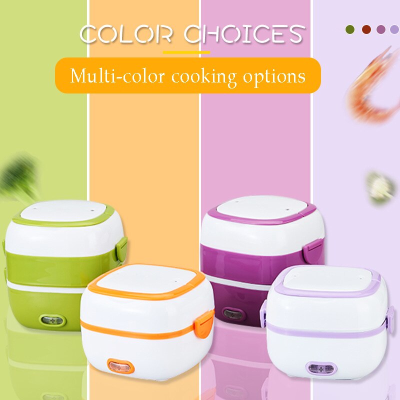 MINI Rice Cooker Thermal Heating Electric Lunch Box Portable Food Steamer Cooking Container Meal Lunchbox Warmer