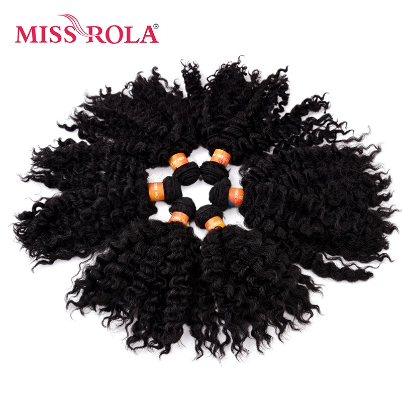 Extensiones de pelo sintético ondulado corto Miss Rola de 8 pulgadas Jazz Wave 6 uds./lote extensiones de pelo Kanekalon ofertas de extensiones de 4 colores para mujer